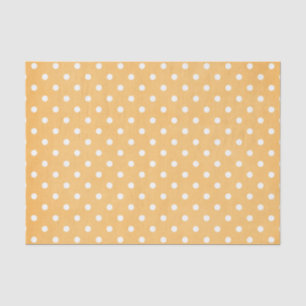 ORANGE & WHITE POLKA DOTS TISSUE PAPER
