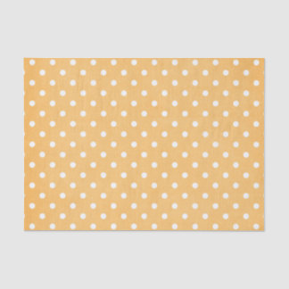 ORANGE & WHITE POLKA DOTS TISSUE PAPER