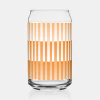 Orange White Striped Pattern