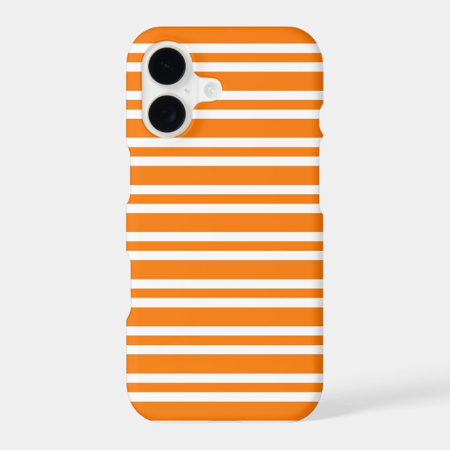 Orange White Stripes Pattern (Back)