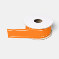 Orange White Trim Preppy Sports School Timeless