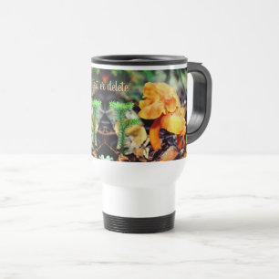 Orange Wild Mushrooms Nature Personalized Travel Mug