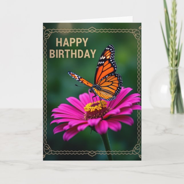 Orange Wing Birthday Card (Front)