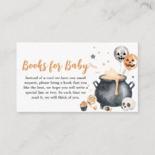 Orange Witch Ghost Little Boo Baby Books for Baby Enclosure Card