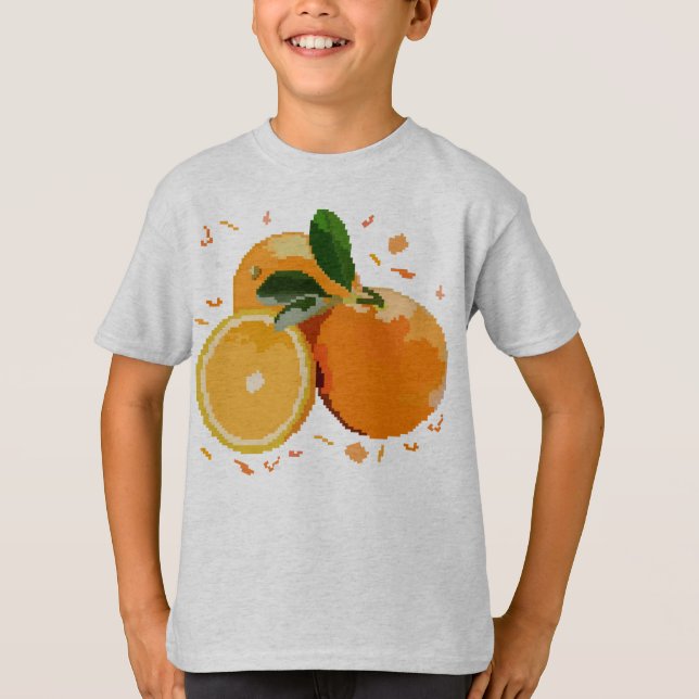 Orange with a sprig. T-Shirt (Front)