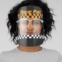 Orange With Black and White Check Race Themed