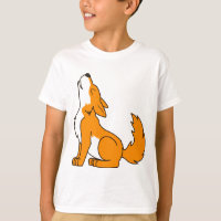 Orange Wolf Pup Howling