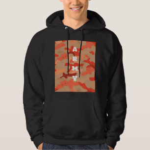 Orange Woodland Camo Hoodie