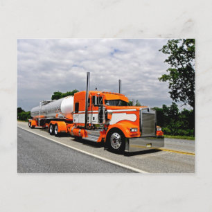 Orange Ya Jealous Kenworth Postcard