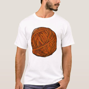 Orange Yarn Ball Art T-Shirt
