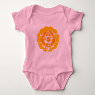 Orange & Yellow Buddha Baby Bodysuit