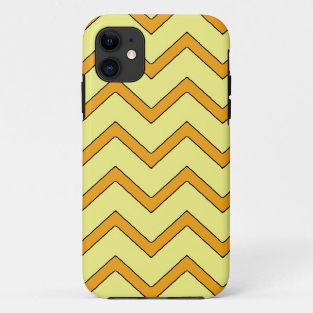 Orange yellow chevron style iphone 5 case (Back)
