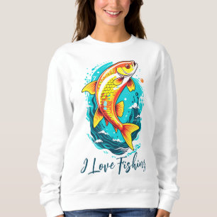 Orange Yellow Fish Sweatshirt