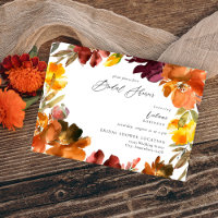 Orange & Yellow Gold Fall Floral Bridal Shower 2