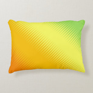 Orange Yellow Green Decorative Cushion