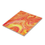 Orange Yellow Marble Stone Ceramic Tile<br><div class="desc">Orange Yellow Marble Stone - Abstract Texture - Add your text / picture / more ..</div>