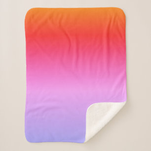 Orange Yellow Pink Purple Blanket