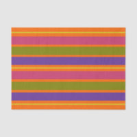 Orange, Yellow, Red, Green and Purple stripes tiss