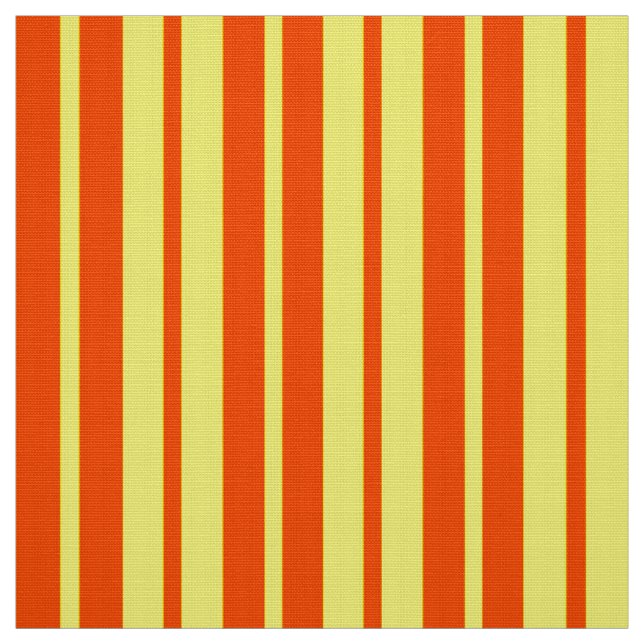 Orange Yellow Stylish Stripes Pattern Design  Fabric (Swatch)