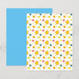 Orange Yellow Suns Yellow Lemons Scrapbook Paper