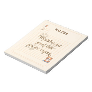 Orange Yellow White Playful Kitten Custom Notes