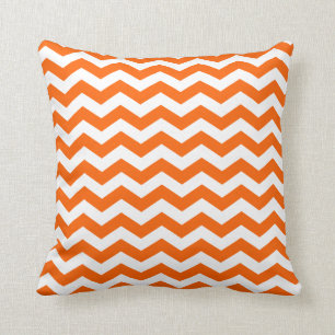 Orange Zig Zag Pattern Cushion