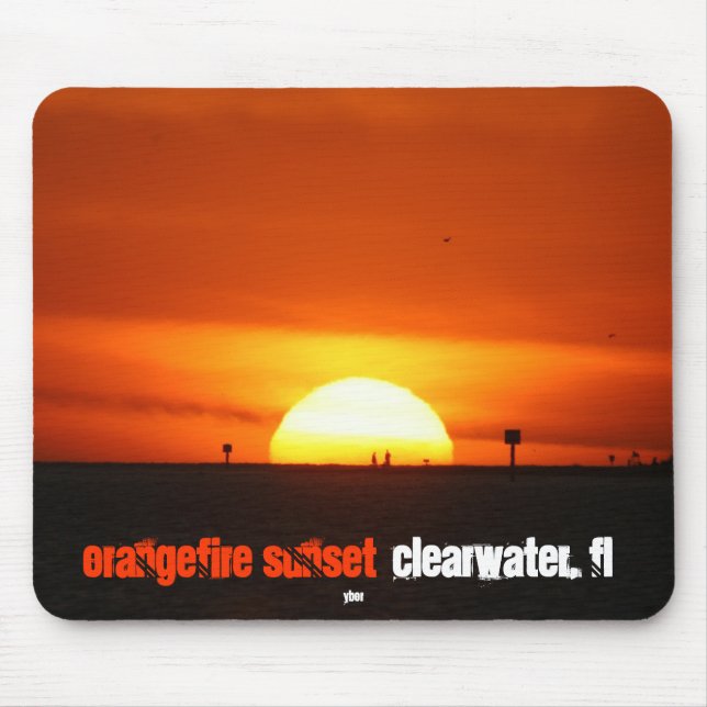 OrangeFire Sunset by Ybor Mouse Pad (Front)