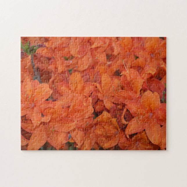 Orangene Blüten Jigsaw Puzzle (Horizontal)