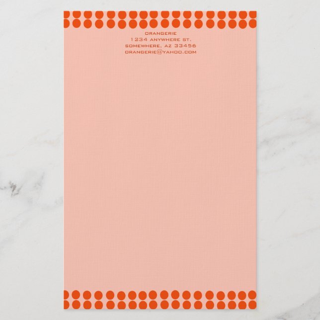 Orangerie Stationery (Front)