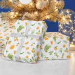 Oranges and Foliage Pattern Wrapping Paper<br><div class="desc">This fun and whimsical wrapping paper is versatile and can be used for giving gifts or art and craft projects. It is ideal for any occasion such as birthdays,  weddings,  bridal showers,  baby showers,  anniversaries or general gifts. The design features watercolor oranges,  daisies and foliage.</div>