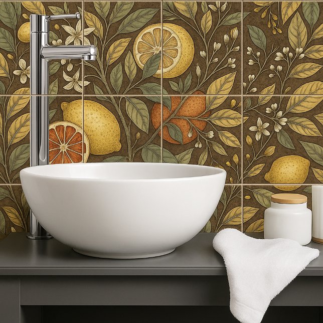 Oranges and lemons vintage style seamless  tile (Creator Uploaded)