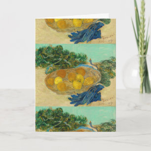 Oranges and Lemons with Blue Gloves by Van Gogh Card