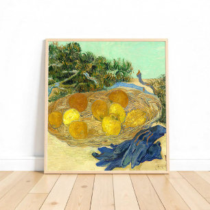 Oranges and Lemons with Blue Gloves by Van Gogh Poster