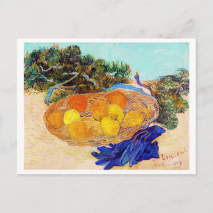 Oranges and Lemons with Blue Gloves, Van Gogh Postcard