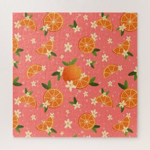 Oranges and orange blossom joy  jigsaw puzzle