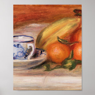 Oranges Bananas and Teacup by Auguste Renoir Poster