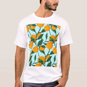 Oranges branches, citrus vintage print. T-Shirt
