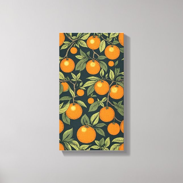 Oranges Canvas Wall Art (Front)