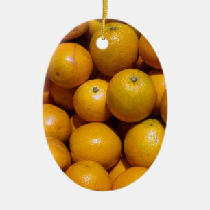 Oranges Ceramic Tree Decoration
