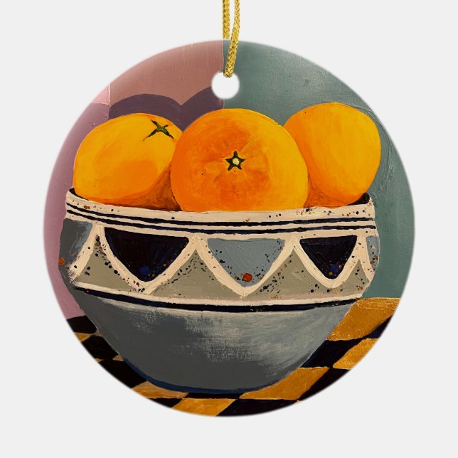 Oranges Christmas Tree Decoration (Front)