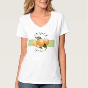 Oranges Citrus Fruit Flowers T-Shirt