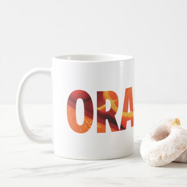 Oranges Coffee Mug (With Donut)