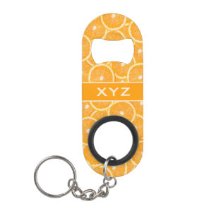 Oranges custom monogram bottle openers