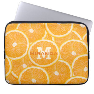 Oranges custom monogram laptop sleeves