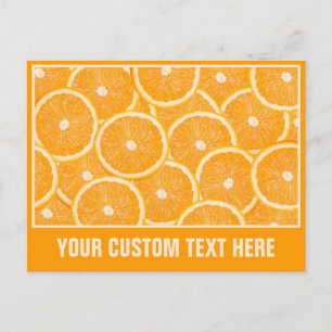 Oranges custom postcard