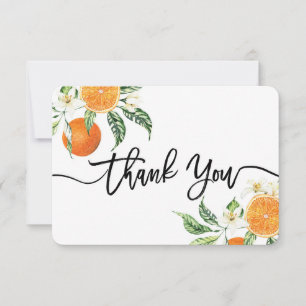 Oranges cuties thank you card