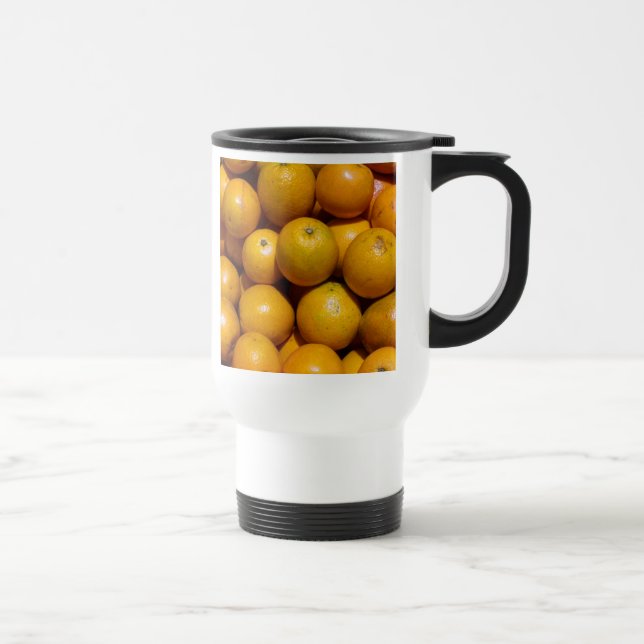 Oranges fruit Florida market orange  Travel Mug (Right)