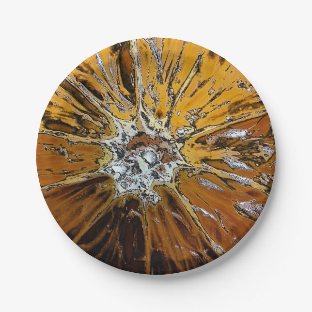 ORANGES FRUIT PAPER PLATE (Front)