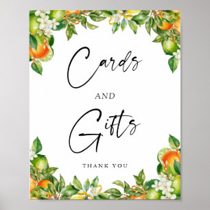 Oranges Lemon Citrus Cards and Gifts Sign