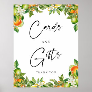 Oranges Lemon Citrus Cards and Gifts Sign